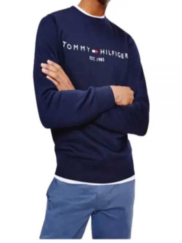 Tommy Hilfiger Logo Sweatshirt MW11596 406 - TOMMY HILFIGER - BALAAN 1