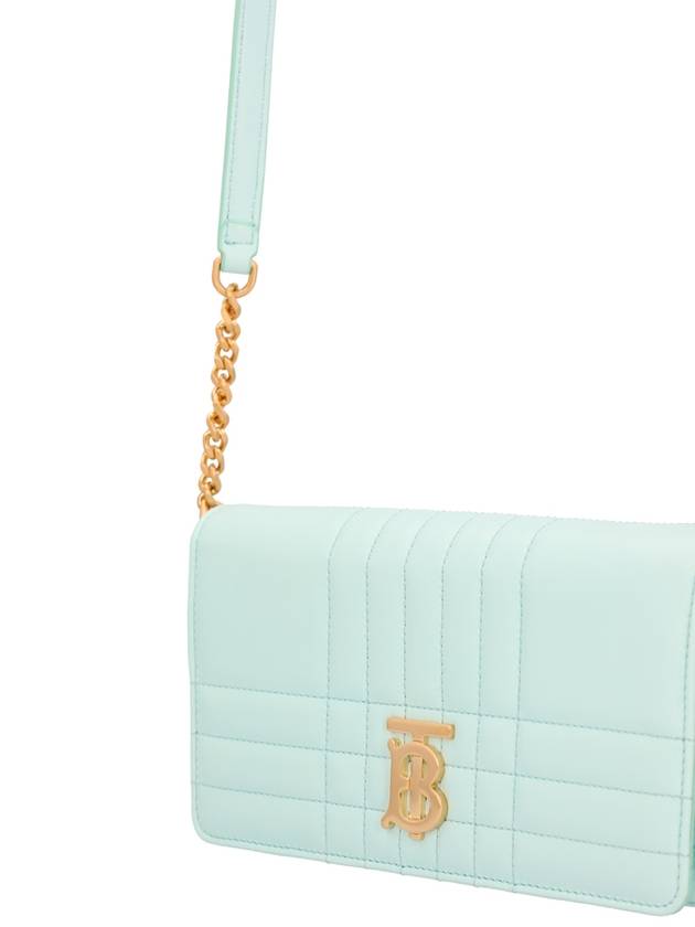 Lola Detachable Strap Quilted Cross Bag Blue - BURBERRY - BALAAN 4