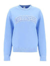 Wellness Crew Neck Cotton Sweatshirt Light Blue - SPORTY & RICH - BALAAN 6