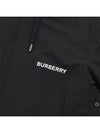 Men's Horseferry Logo Hooded Jacket Black - BURBERRY - BALAAN 8