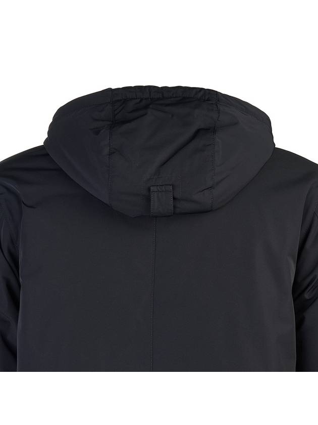 Techno Fabric Hooded Jacket Black - STONE ISLAND - BALAAN 7