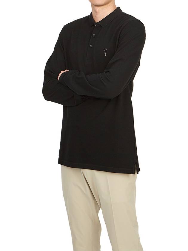Men's Collar Long Sleeve TShirt MD170H BLACK - ALLSAINTS - BALAAN 5