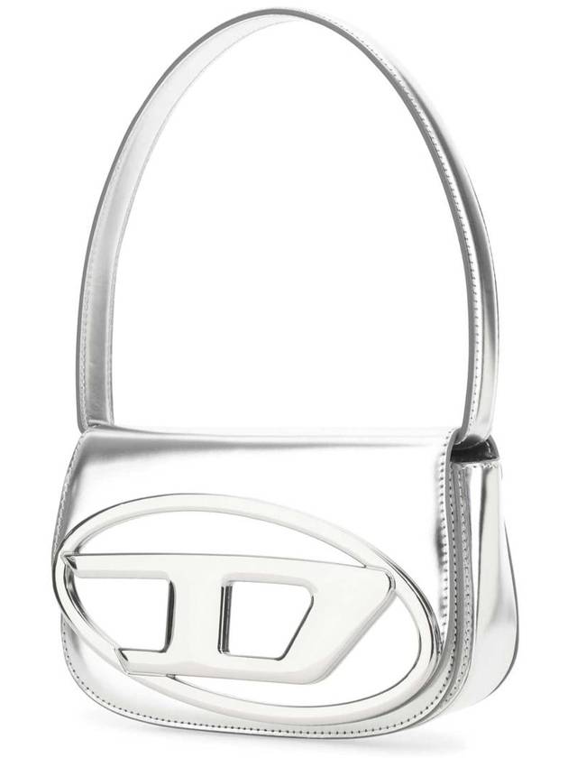 1DR Mirrored Leather Shoulder Bag Silver - DIESEL - BALAAN 3