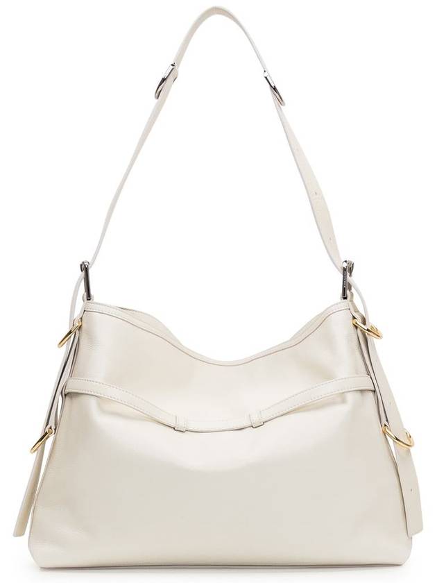 Voyou Medium Leather Shoulder Bag Beige - GIVENCHY - BALAAN 4