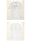 20SS 2842MDM269 207498 01 Cat Logo Round Short Sleeve T-Shirt White Women’s T-Shirt TR - MSGM - BALAAN 4