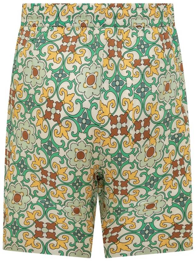 Drôle De Monsieur Green Cotton Faience Shorts - DROLE DE MONSIEUR - BALAAN 2