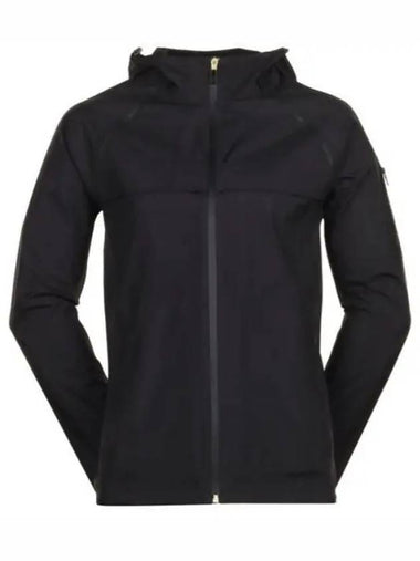 Logo Patch Hooded Jacket Black - HUGO BOSS - BALAAN 1