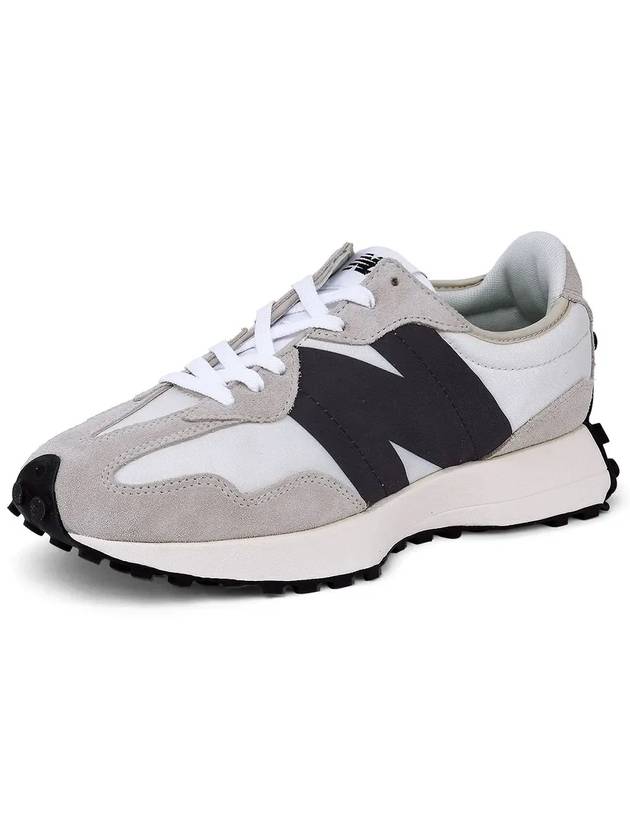 327 Sea Salt Low Top Sneakers Black White - NEW BALANCE - BALAAN 8