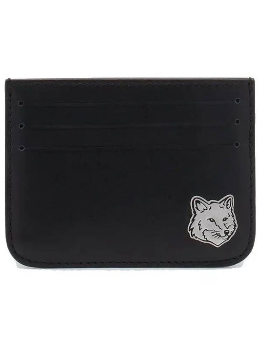 Fox Head Business Card Wallet Black - MAISON KITSUNE - BALAAN 2