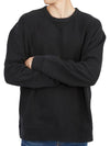 Garment Dyed Cotton Jersey Sweatshirt Black - TEN C - BALAAN 6