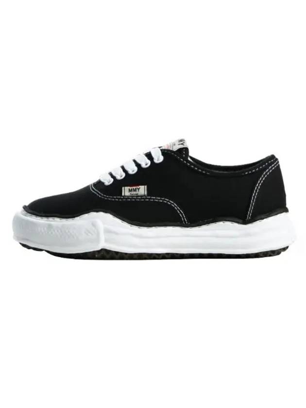 Baker OG Sole Canvas Low Top Sneakers Black - MAISON MIHARA YASUHIRO - BALAAN 2