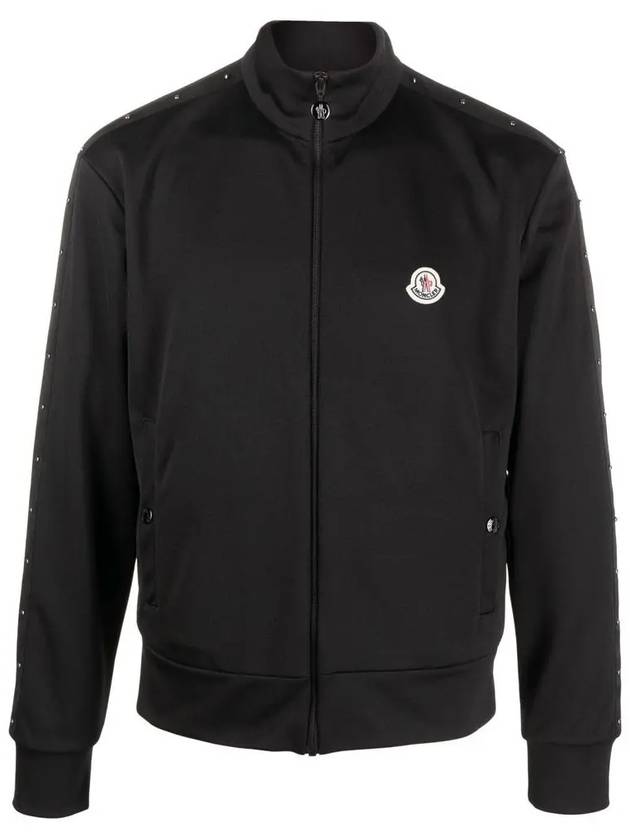 Studded Track Jacket Black - MONCLER - BALAAN 2