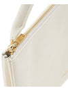 Leather Logo Clutch Bag White - JIL SANDER - BALAAN.