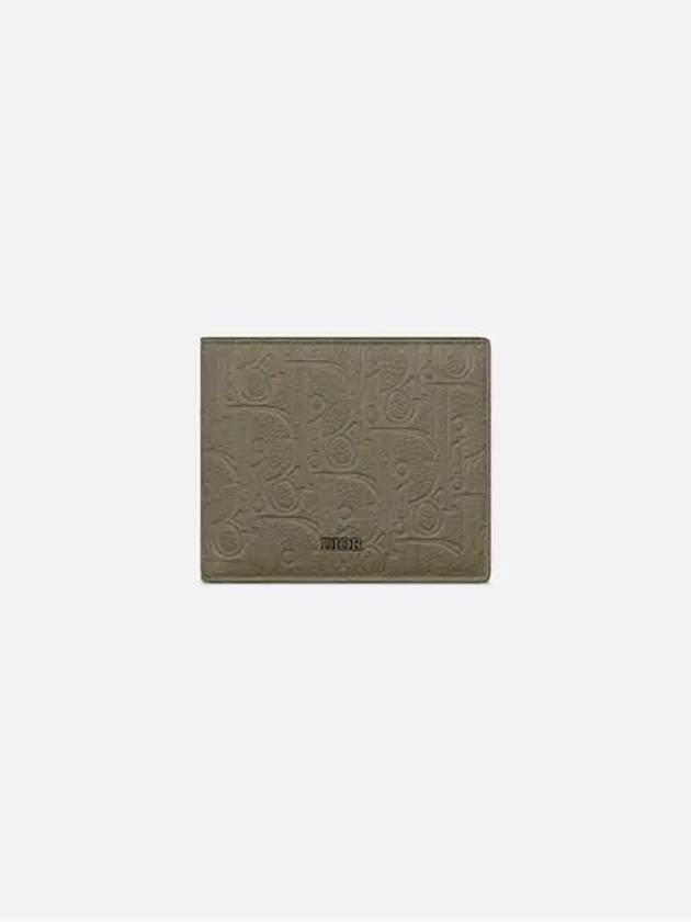 Bifold Gravity Leather Half Wallet Khaki - DIOR - BALAAN 4