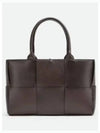 Arco Intrecciato Small Tote Bag Fondente - BOTTEGA VENETA - BALAAN 2