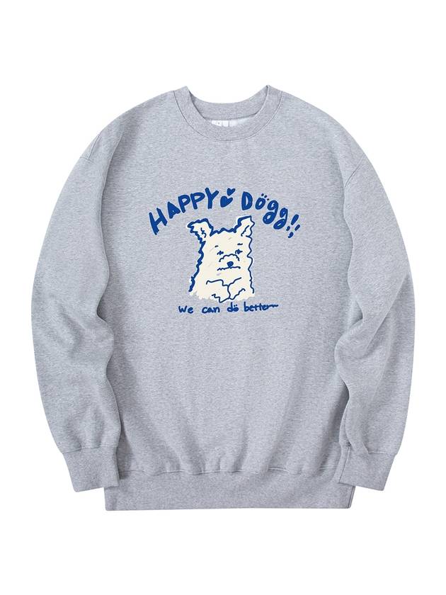 Happy Doggy Sweatshirt Gray - RADINEO - BALAAN 2