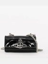 ORB Logo Patent Leather Clutch Bag Black - VIVIENNE WESTWOOD - BALAAN 2