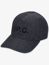 VPC Velvet Logo Denim Ball Cap Blue - A.P.C. - BALAAN 2