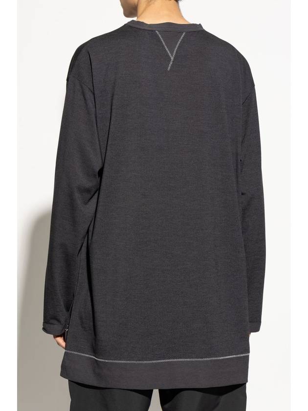 Y-3 Long Sleeve T-Shirt, Unisex, Grey - Y-3 - BALAAN 6