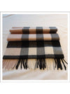 Check Cashmere Scarf Ash Rose - BURBERRY - BALAAN 2