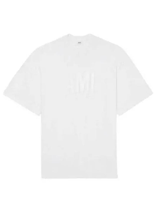 Logo printed short sleeve t shirt white 271547 - AMI - BALAAN 1