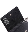 4 Stitch Keyring Card Wallet Black - MAISON MARGIELA - BALAAN 7