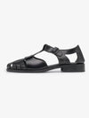 Women's Pesca Cut Out Sandals Black - HEREU - BALAAN 2