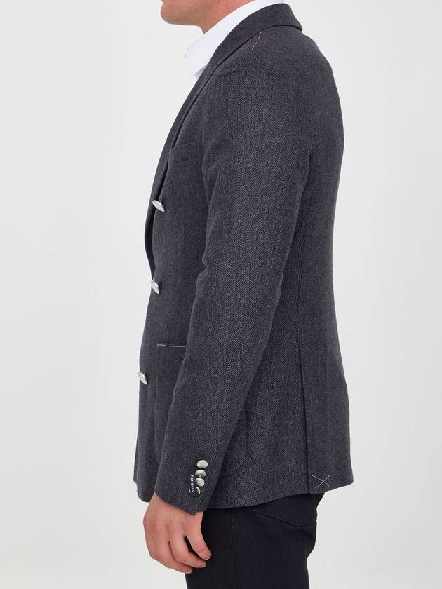 Grey Wool Jacket - TONELLO - BALAAN 3