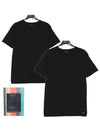 Micro Logo Short Sleeve T-Shirt Black 2P - PAUL SMITH - BALAAN 2