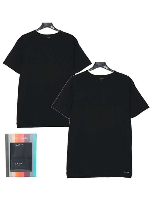 Micro Logo Short Sleeve T-Shirt Black 2P - PAUL SMITH - BALAAN 2