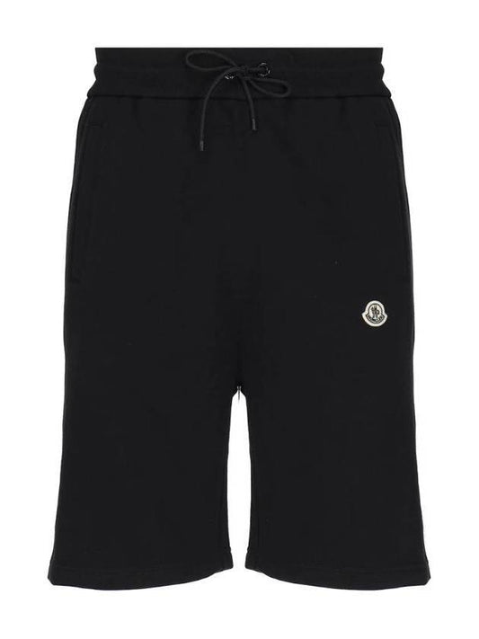 Jersey Bermuda Shorts Black - MONCLER - BALAAN.