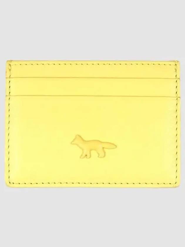 Fox Patch Card Wallet Lime Green - MAISON KITSUNE - BALAAN 2