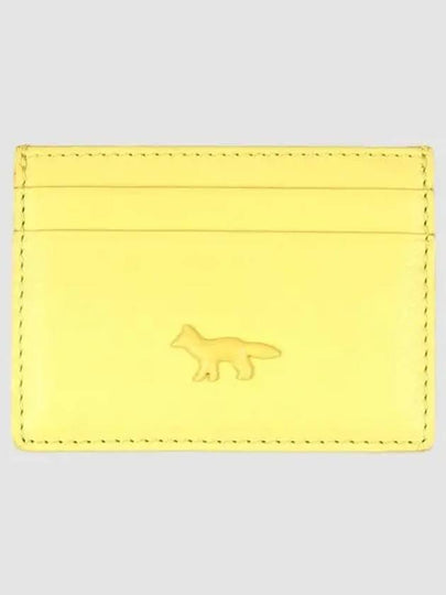 Fox Patch Card Wallet Lime Green - MAISON KITSUNE - BALAAN 2