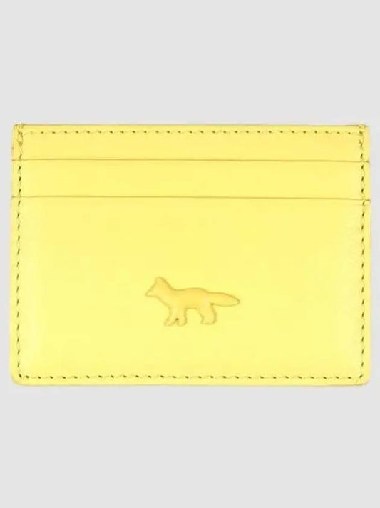 Fox Patch Card Wallet Lime Green - MAISON KITSUNE - BALAAN 2