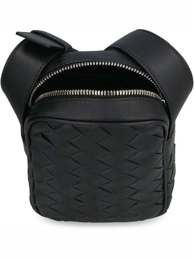 Intrecciato Rectangle Mini Cross Bag Black - BOTTEGA VENETA - BALAAN 7