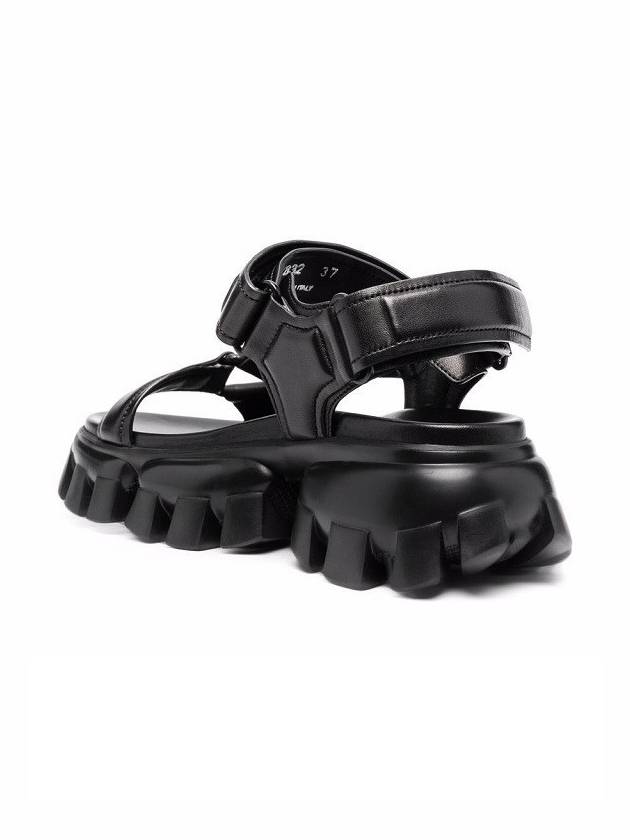 Sporty Chunky Sole Sandals Black - PRADA - BALAAN 4