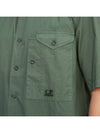 Short Sleeve Shirt 16CMSH208A005328G 649 Green - CP COMPANY - BALAAN 7