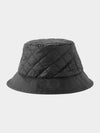 Women s Quilted Logo Bucket Hat Bungeoji Black 2AUB0495M G263 - CELINE - BALAAN 3