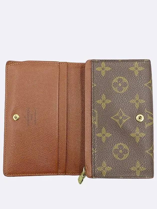 M61730 Monogram Canvas PORTE MONNAIR BILLETS TRESOR Medium Wallet - LOUIS VUITTON - BALAAN 3