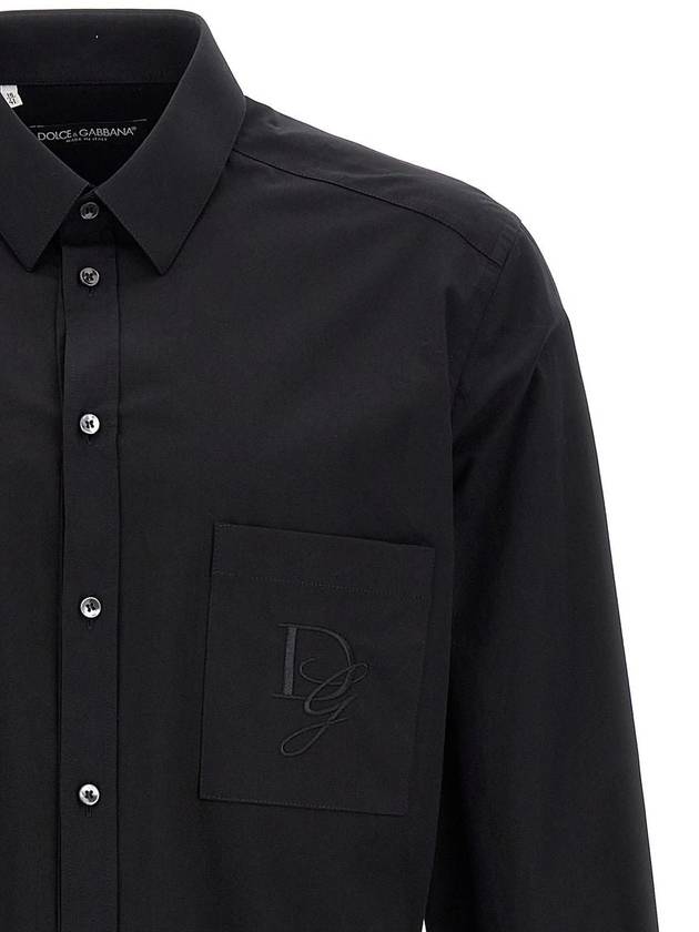 Dolce & Gabbana Logo Embroidery Shirt - DOLCE&GABBANA - BALAAN 3