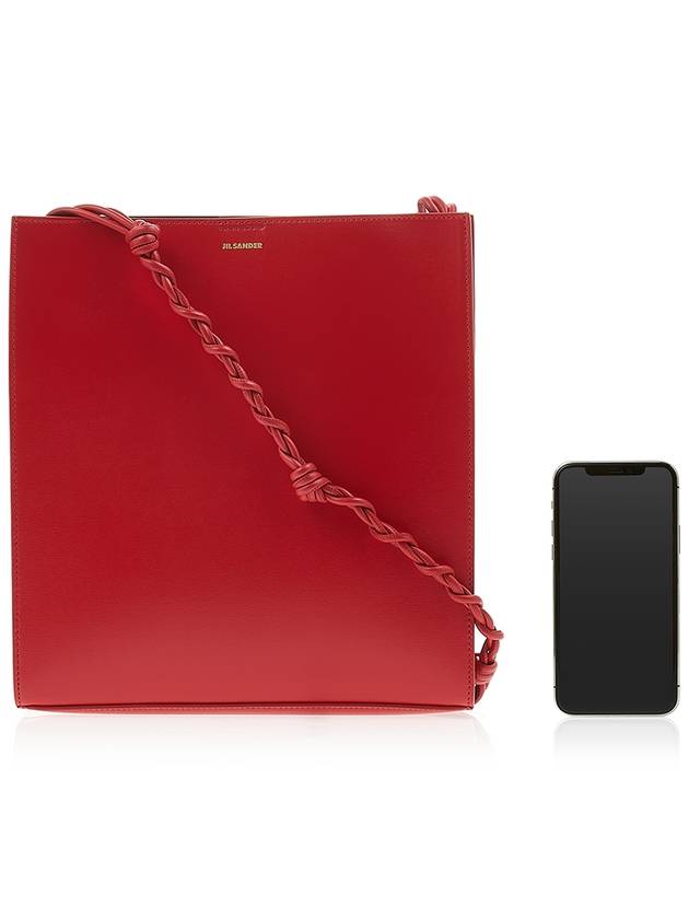 Tangle Medium Leather Cross Bag Red - JIL SANDER - BALAAN 7