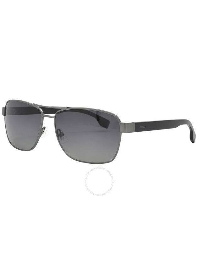 Hugo Boss Grey Rectangular Men's Sunglasses BOSS 1559/O/S 0R80/WJ 60 - HUGO BOSS - BALAAN 3