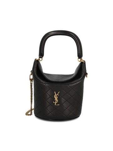 Gaby Lambskin Shoulder Bag Black - SAINT LAURENT - BALAAN 1