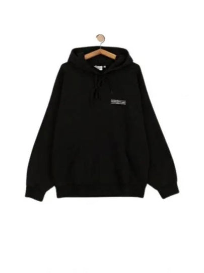 Stamp Print Balloon Fit Hoodie Black - CARHARTT WIP - BALAAN 2