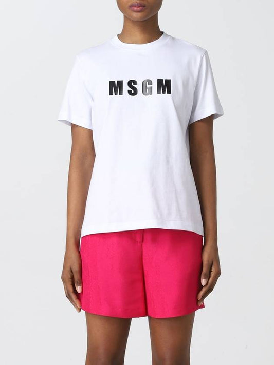 Logo printed short sleeve t-shirt 3241MDM185 227298 01 - MSGM - BALAAN 1