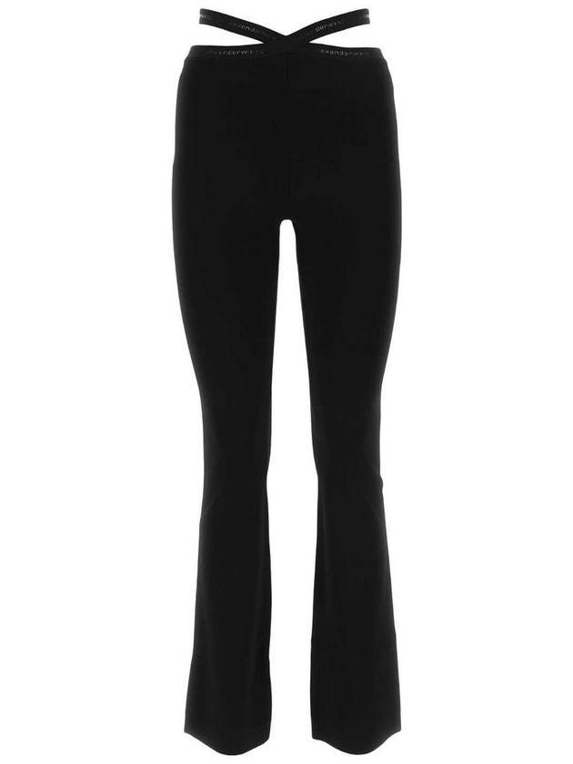 Women's Crisscross Logo LeGGings Black - ALEXANDER WANG - BALAAN 2