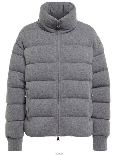 Cayeux Wool Cashmere High Neck Short Padding Medium Grey - MONCLER - BALAAN 2