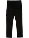 14 year old size black double zipper pocket wappen cargo pants 771630612 - STONE ISLAND - BALAAN 3