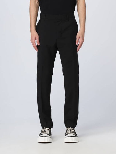 Cigarette Fit Wool Straight Pants Black - AMI - BALAAN 2