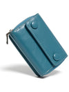 Pocket Coin Zipper Card Wallet Dusty Blue - LE MASQUE - BALAAN 2